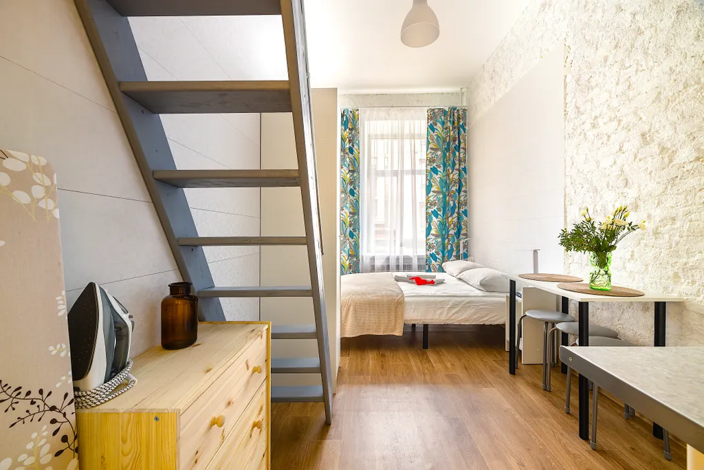 Квартира Квартира Двухуровневая евро студия в самом центре — Санкт-Петербург