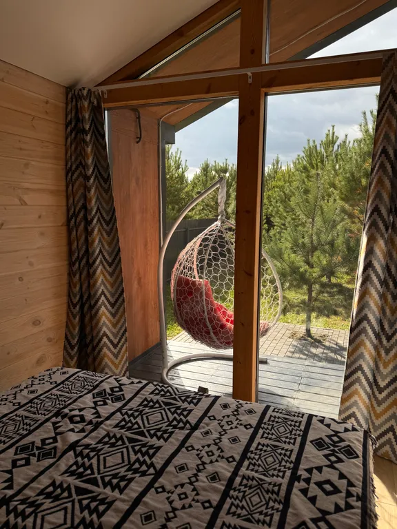 Панорамный дом с чаном под открытым небом и баней на дровах