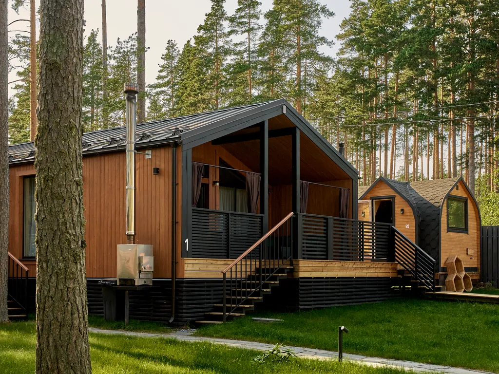 Дом с баней и зоной отдыха