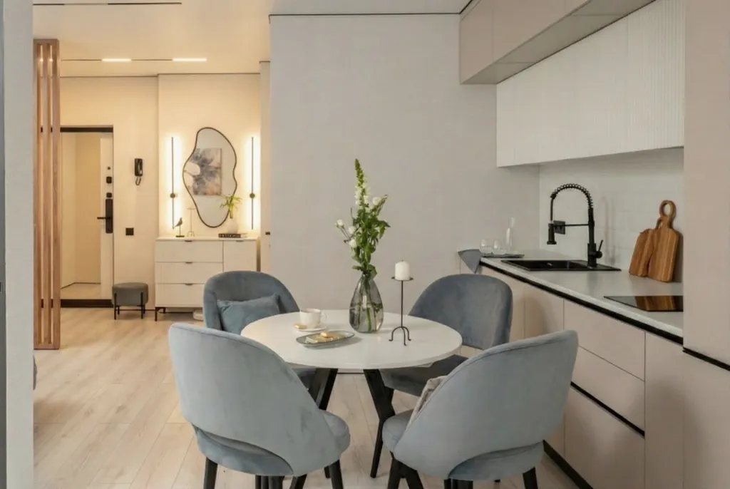 White line 26 — светлая дизайнерская квартира возле парка