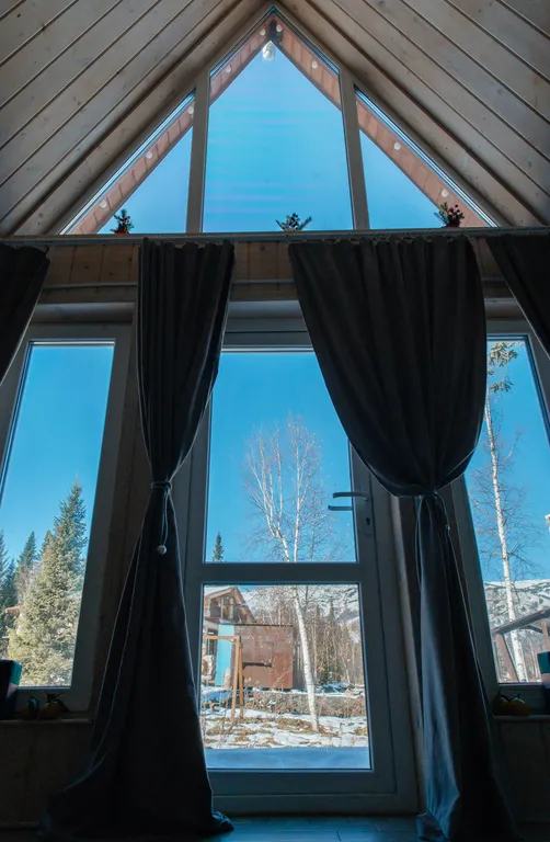 Коттедж Уютный A-frame дом с видом на горы — Шерегеш