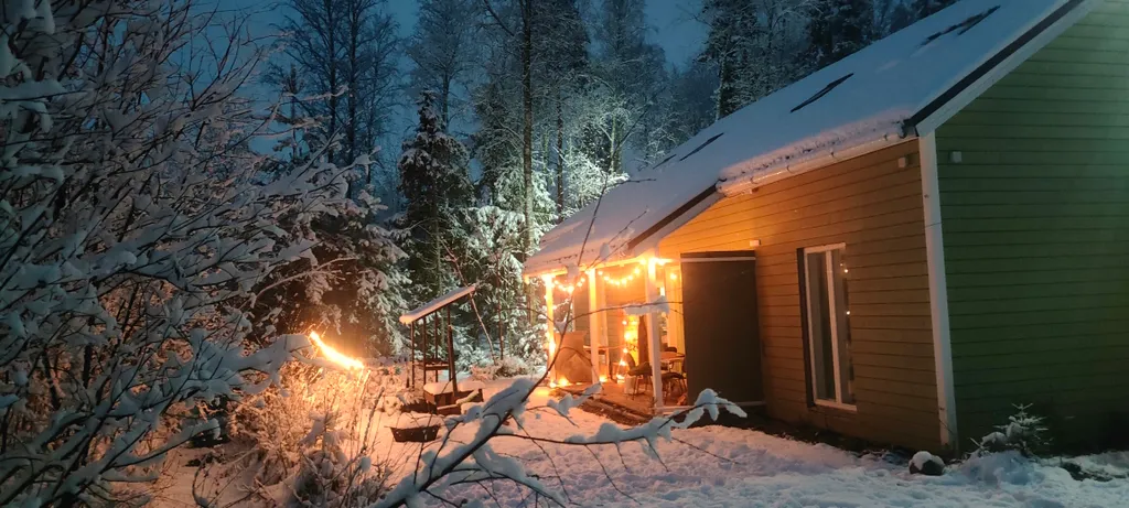 Коттедж Дом для уединения в лесу и шумных вечеринок — аренда посуточно в Шлиссельбург