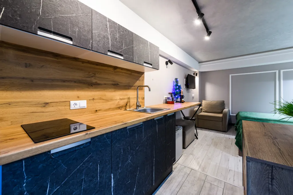 Уютная Студия с террасой Green Oplot Apartments