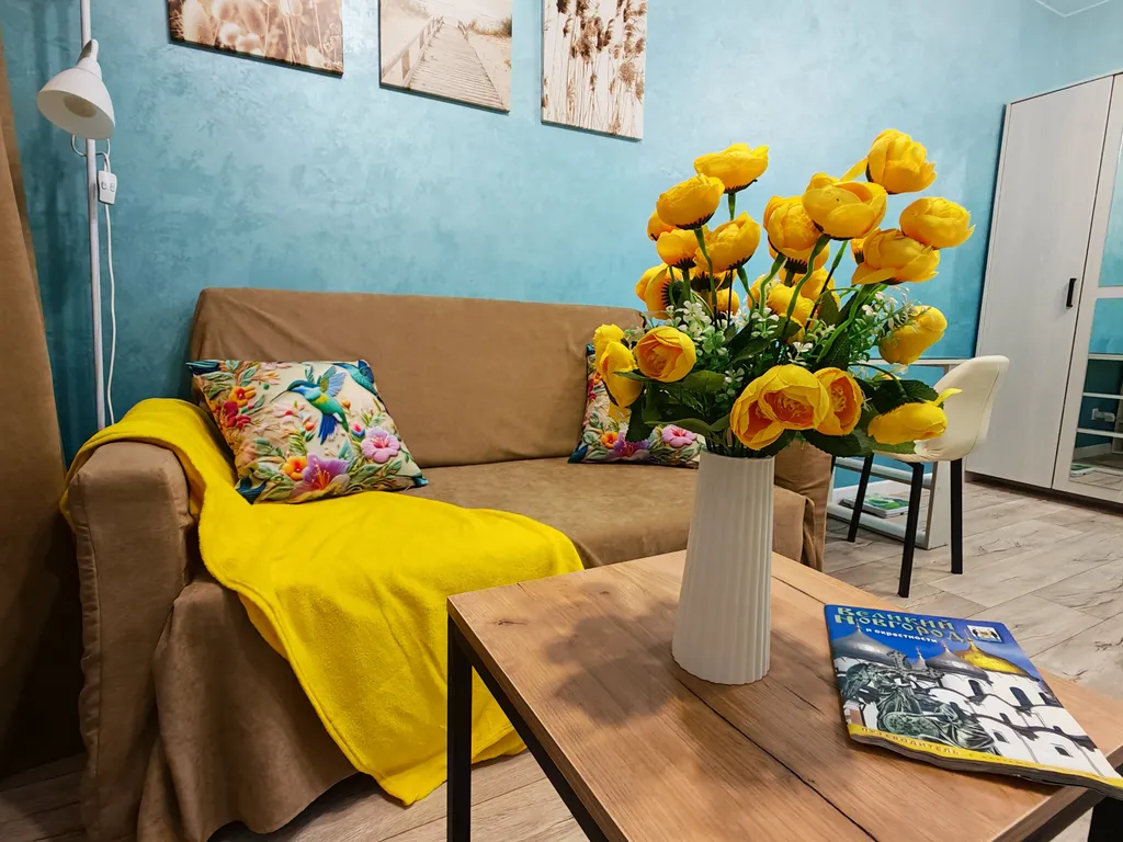 Квартира с новогодней атмосферой в новостройке