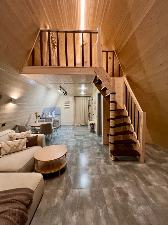 Коттедж Уютный дом Поле с баней на дровах и сибирским чаном — Лопатино