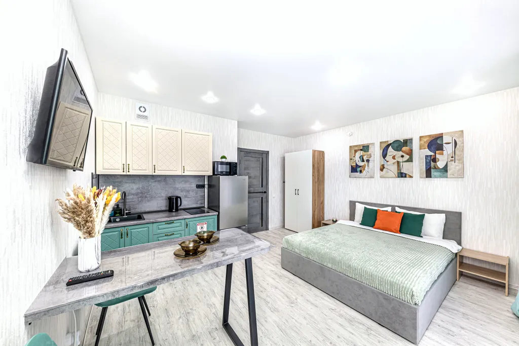 Уютная студия с кондиционером в ЖК Парковый