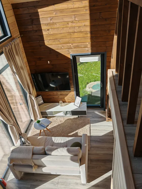 С дровяной сауной и видом на лес и закаты