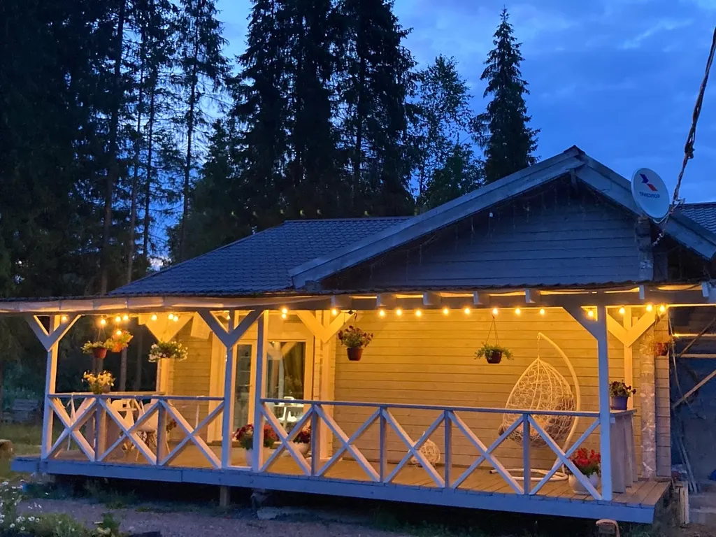 Коттедж Дом-баня с бассейном — Чална