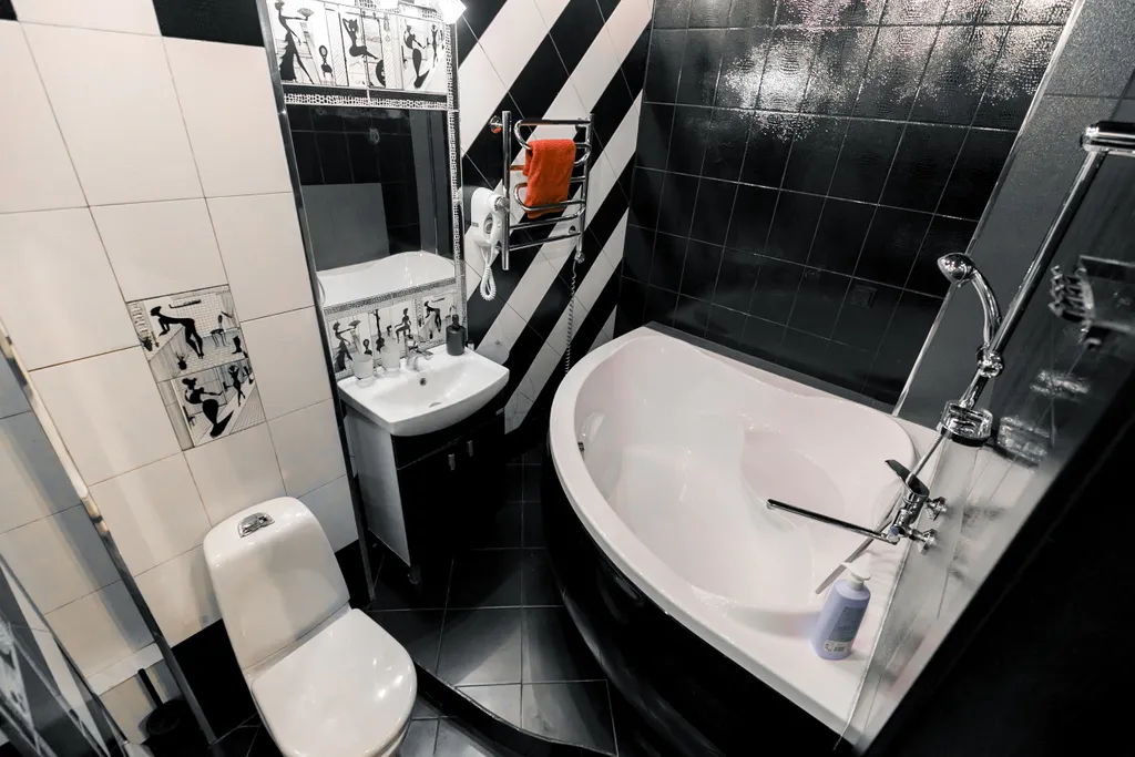 Дизайнерская студия в черно-белом стиле