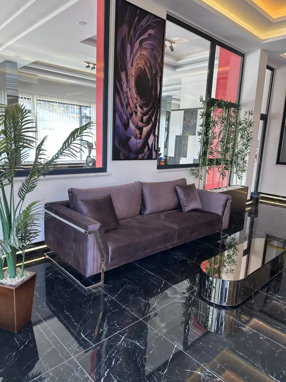 Светлая уютная квартира в Махмутларе с панорамным видом на море и горы