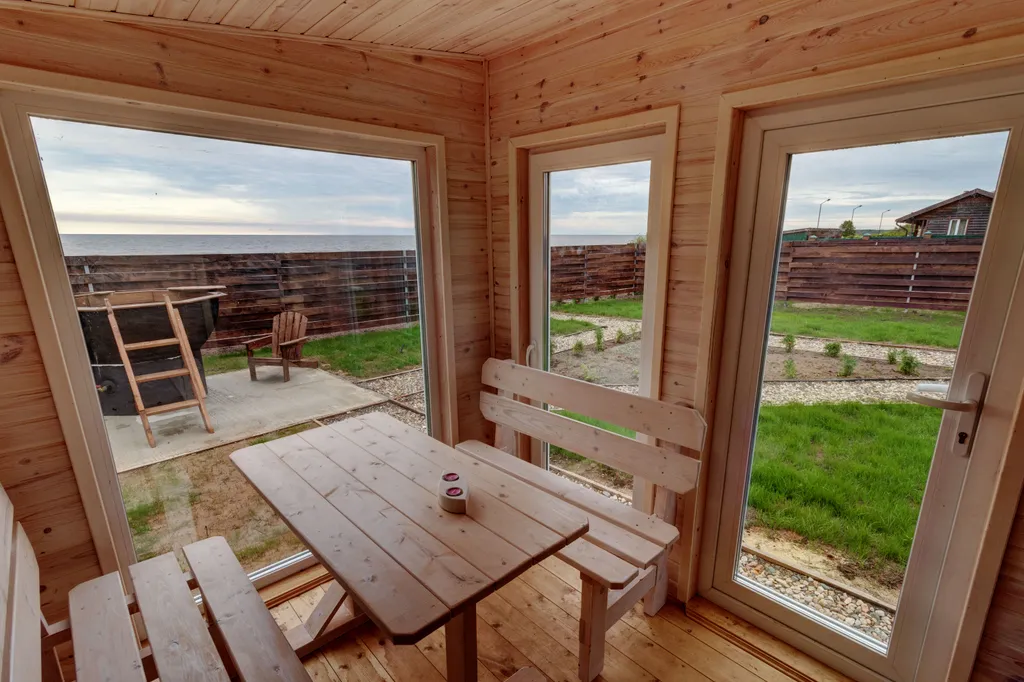 Aframe Lux white, дом на берегу Рыбинского водохранилища