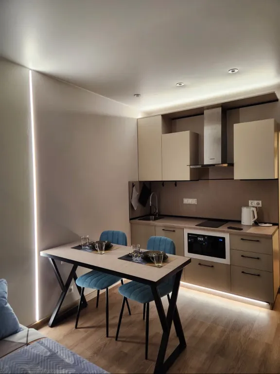 Новая уютная студия с панорамным видом