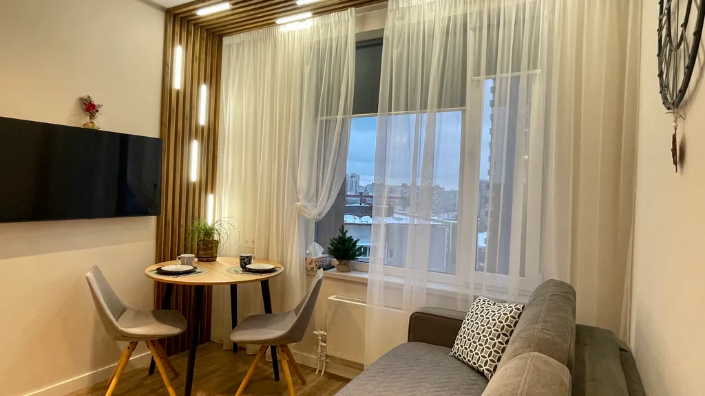 Уютная дизайнерская студия в центре города рядом со станцией МЦД