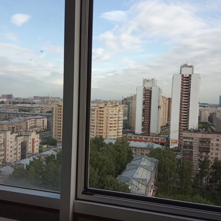 Квартира Квартира Уютная студия с видом на город — Санкт-Петербург