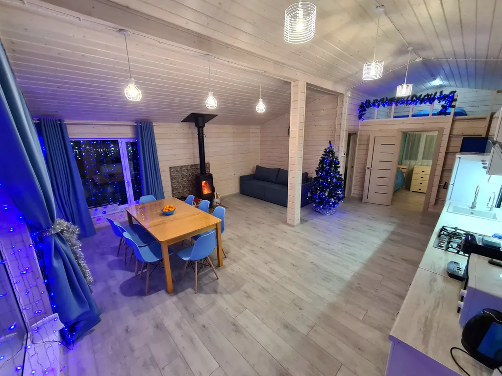 Дом Небесный с сауной и купелью на берегу Ладожского озера