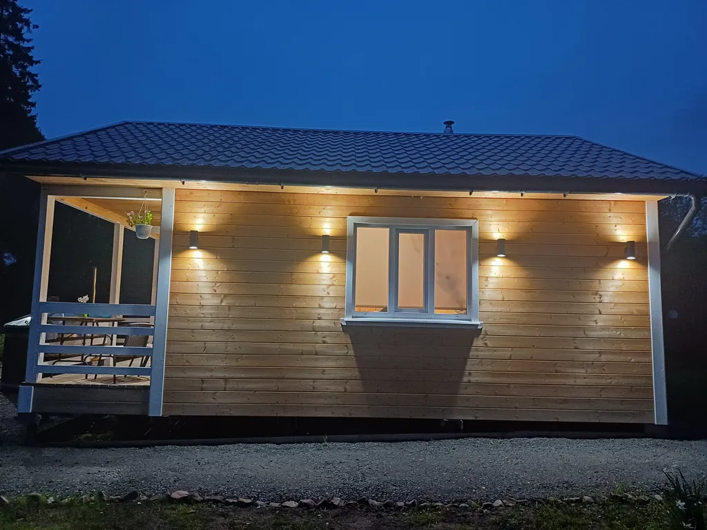 Уютный домик-баня с купелью в тихом местечке