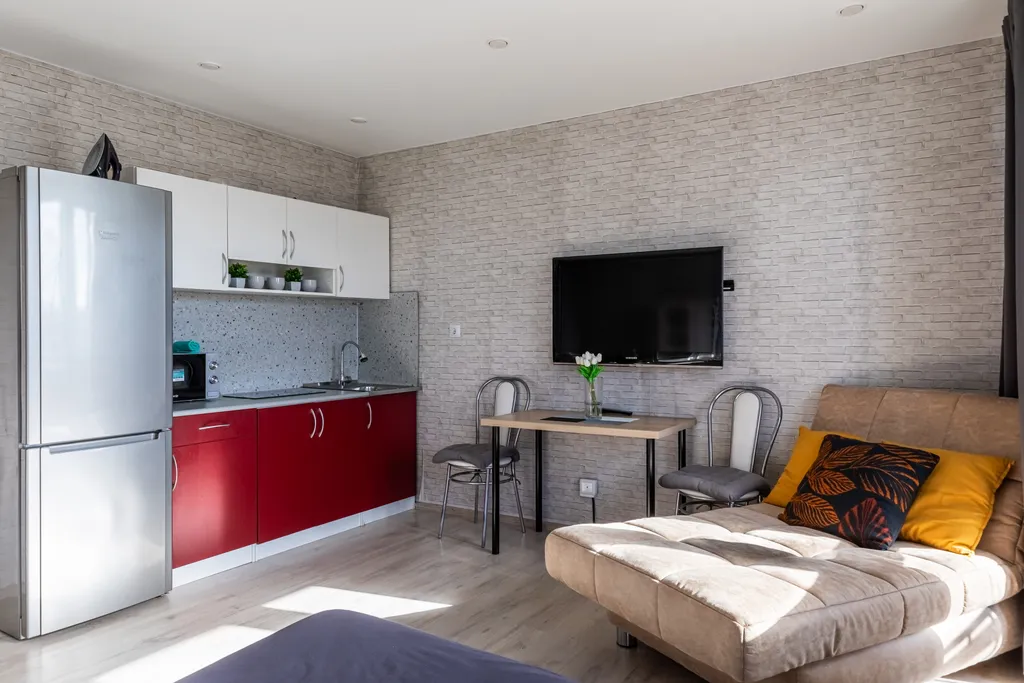 Уютная студия с шикарным видом на город