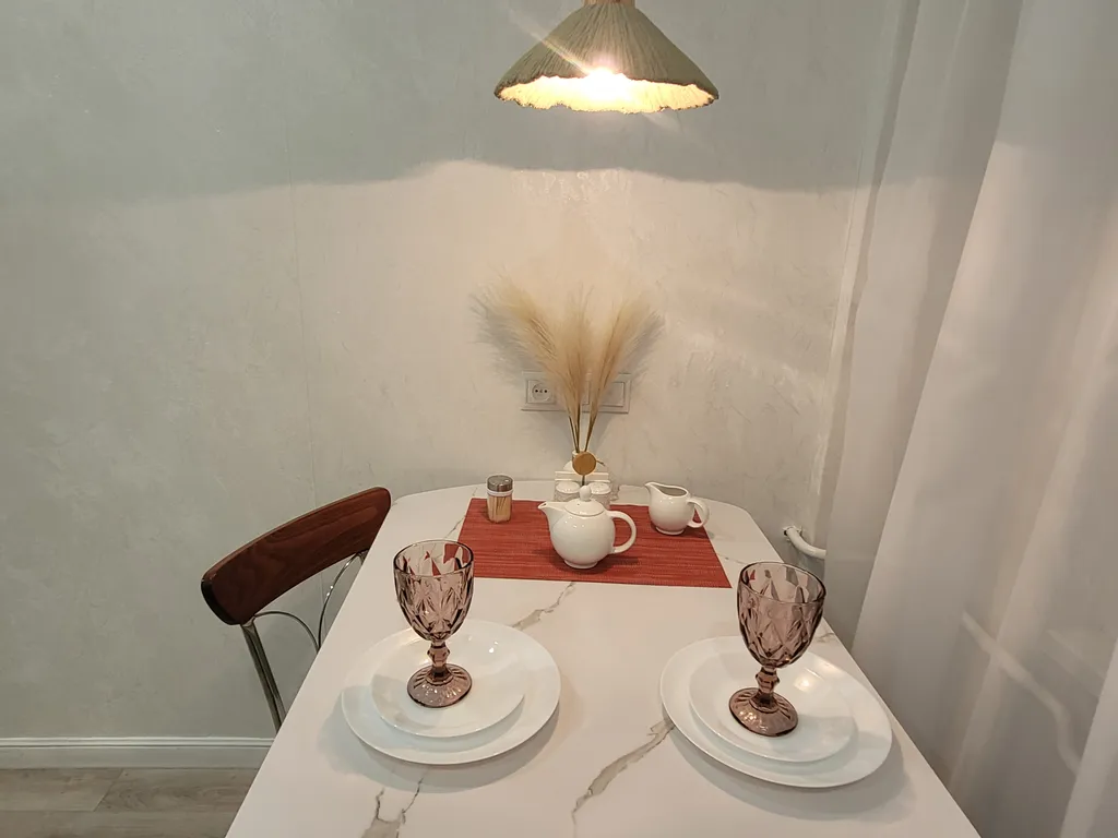 Уютная квартира с видом на заснеженные горы