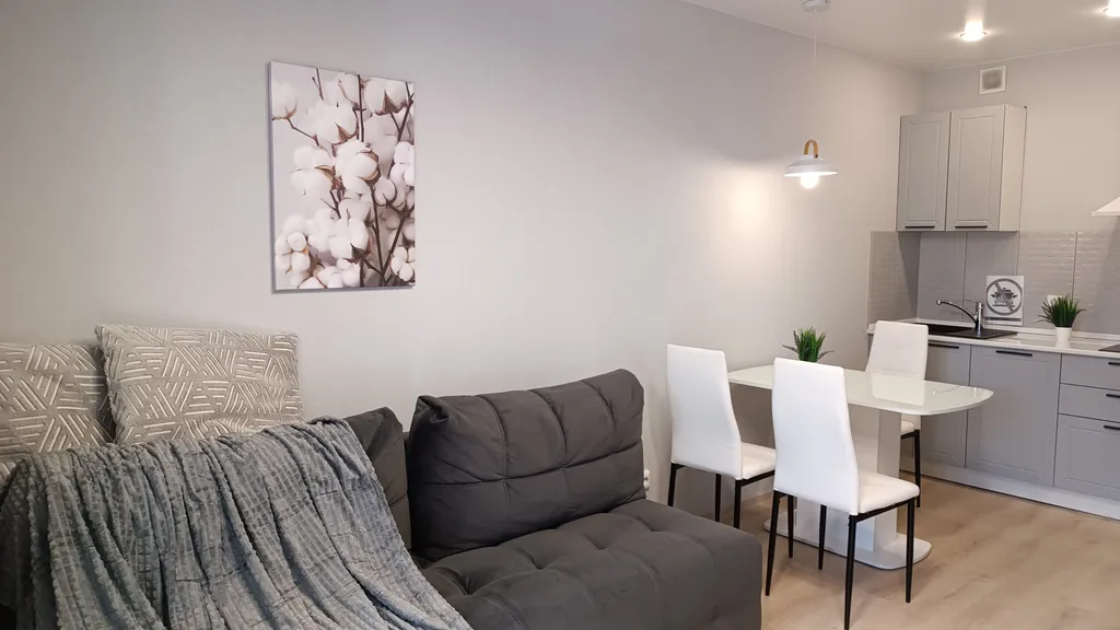 Квартира с камином и кондиционером в ЖК Парковый