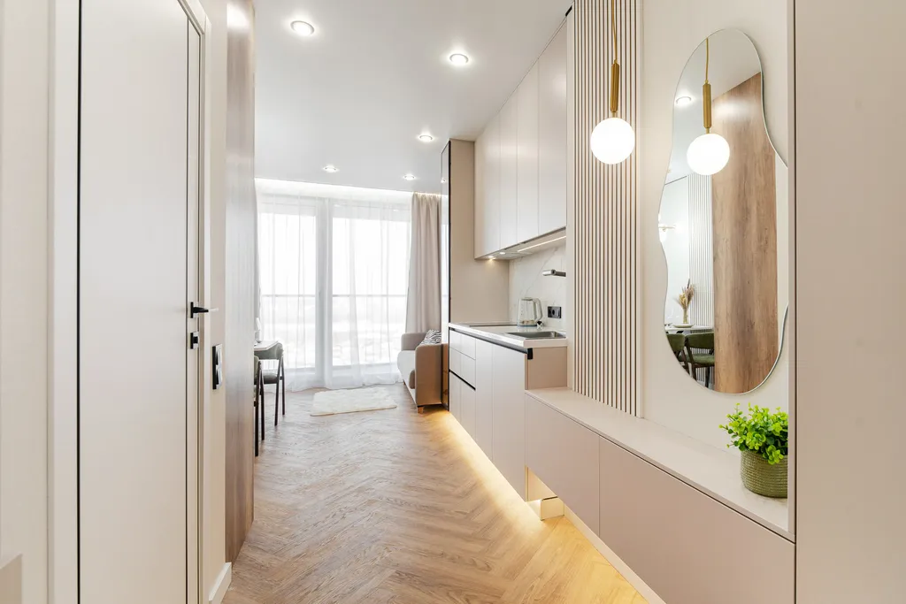 Дизайнерская 1-к квартира с проектором G-Drive Арена