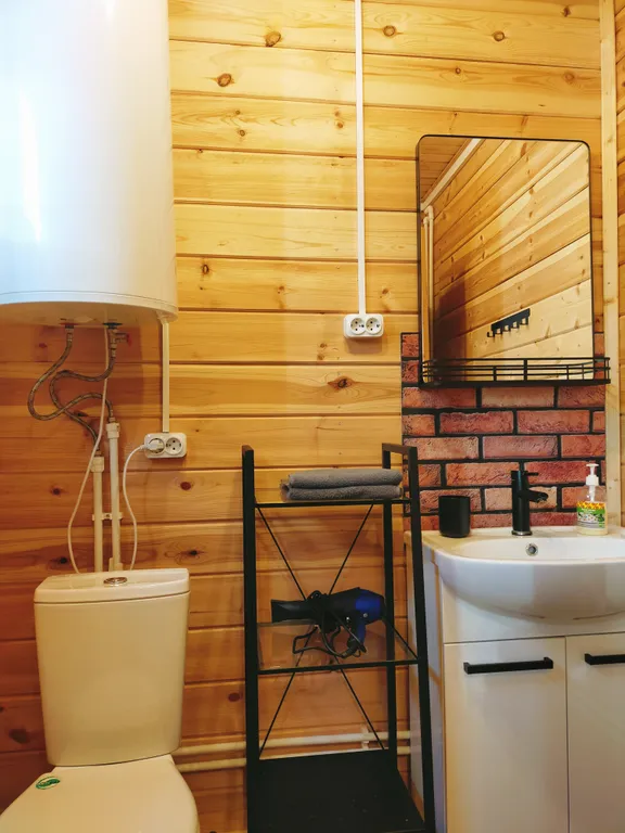 Дом с баней на дровах