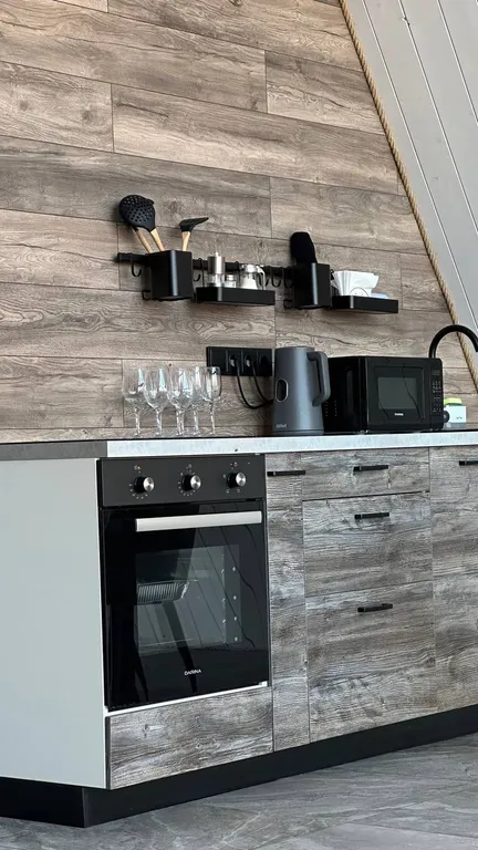 Стильный дом с панорамным видом и банным чаном