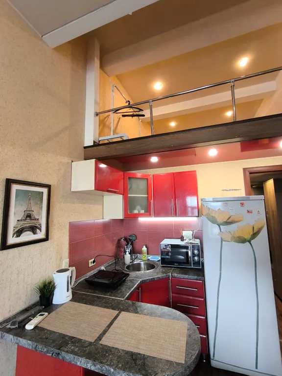 Двухуровневая студия с шикарным видом на весь город