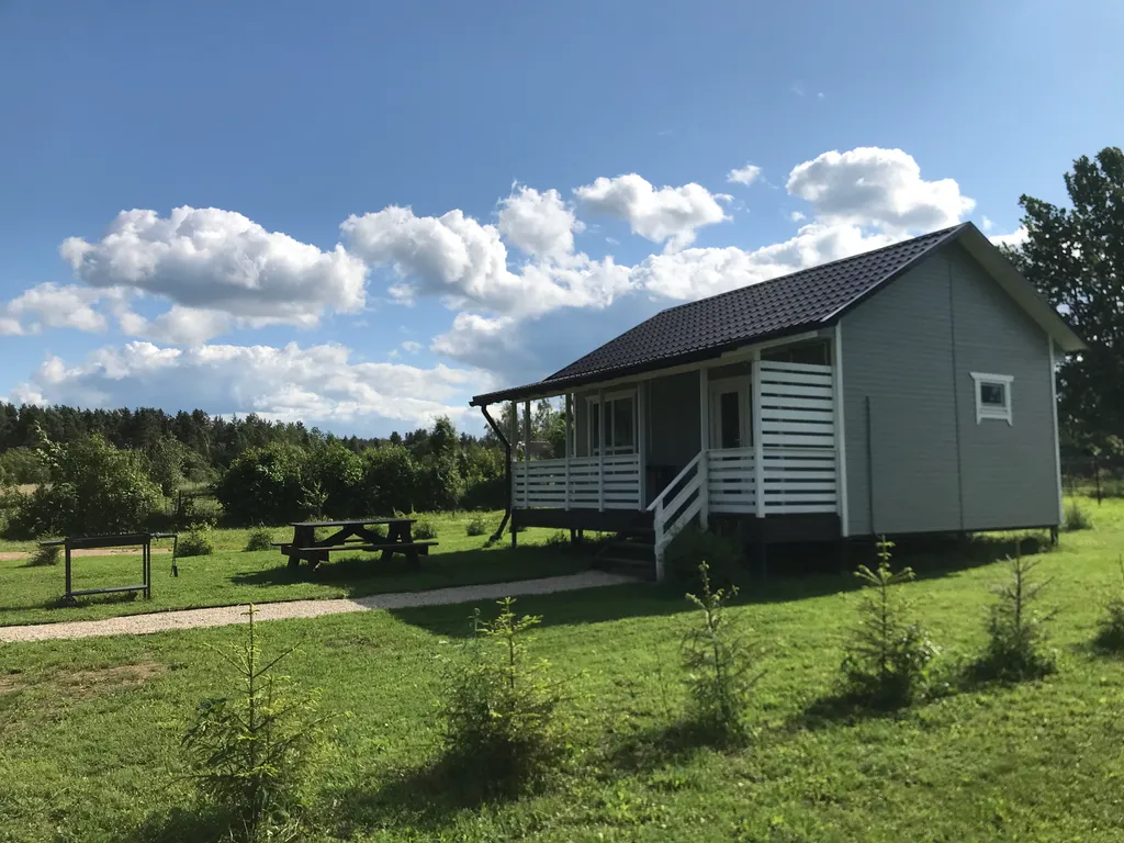Уютный дом в деревне, в окружении природы и пении птиц. «Серый туман»