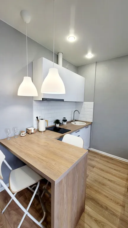 Уютная квартира с камином в новом доме