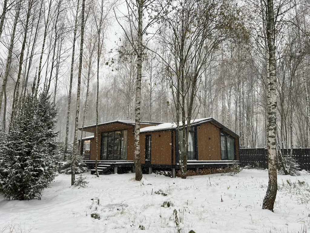 Скандинавский дом на лесном участке