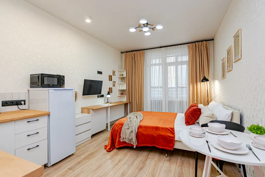 Уютная студия в индустриальном районе