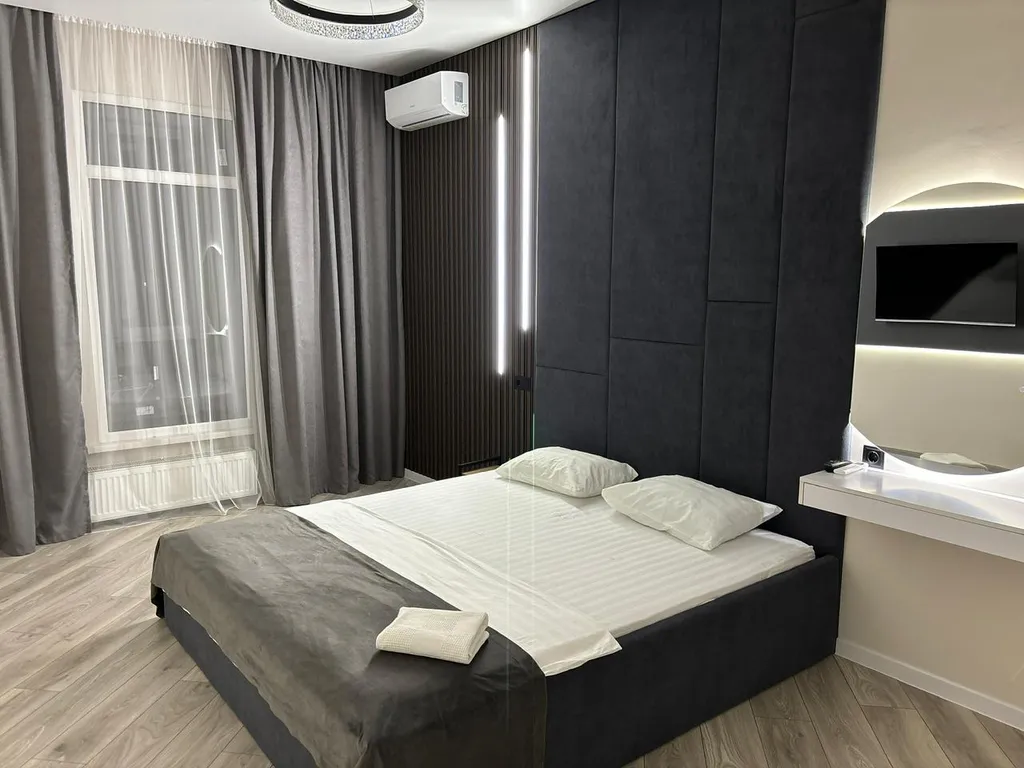 Квартира Estet вблизи ТРЦ Mega — аренда посуточно в Алматы