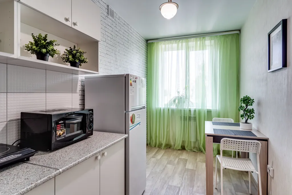 Однокомнатная квартира с мятным намеком