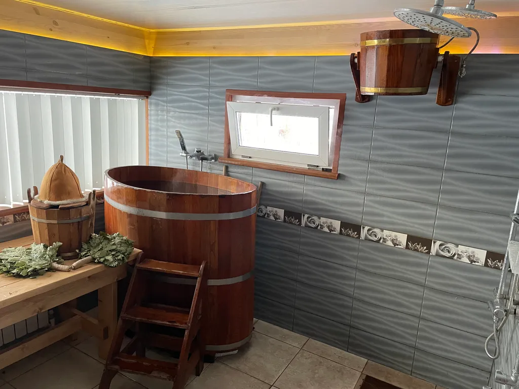 Коттедж Дом с баней в глемпинге Байкал — Павловский Посад