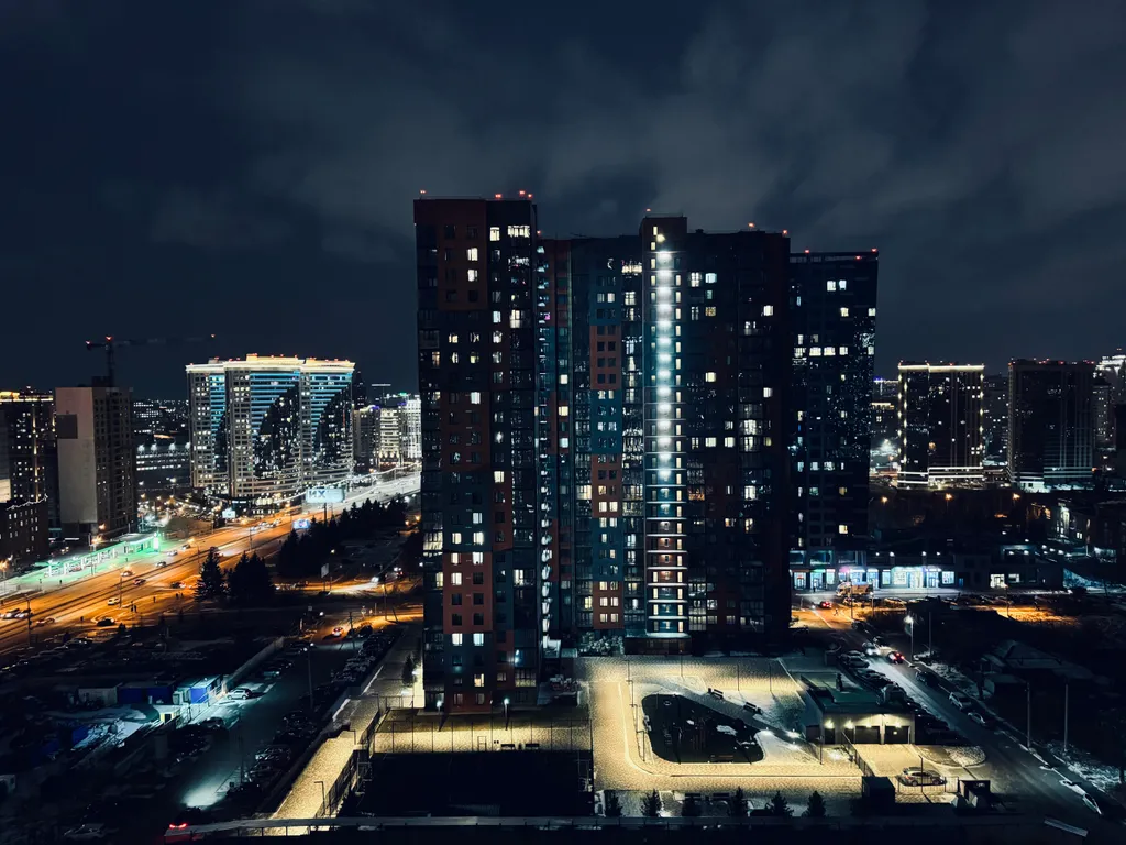 Изящная студия с шикарным видом на мегаполис