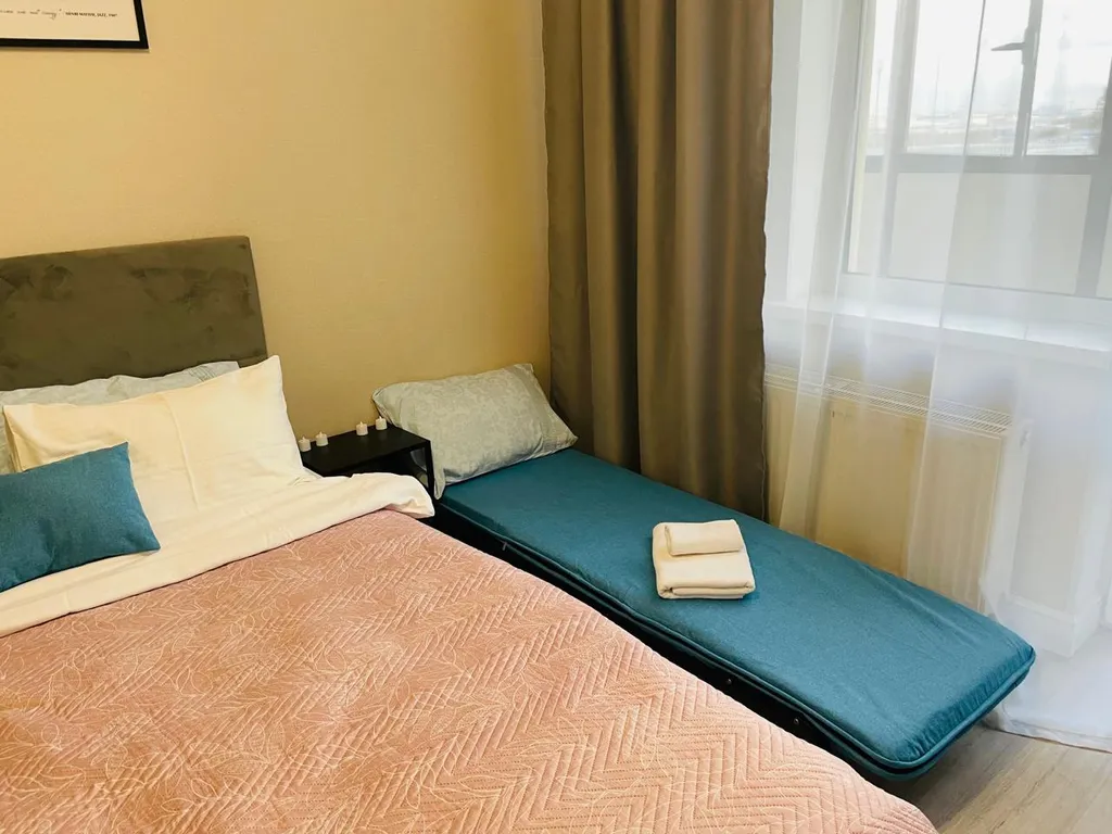 Квартира Квартира Уютная студия для командировочных, пар и пар с детьми — Шушары