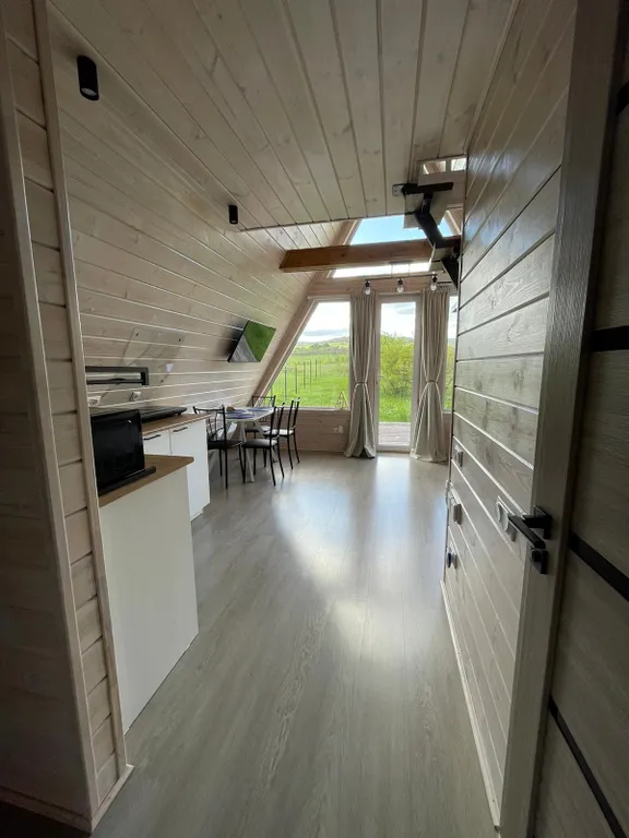 A-frame домик с видом на горнолыжку