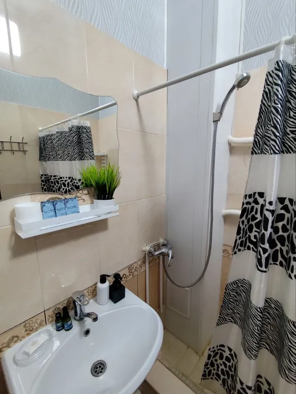 Трехместный номер с 2  кроватями и диваном. Стандарт с видом на море.