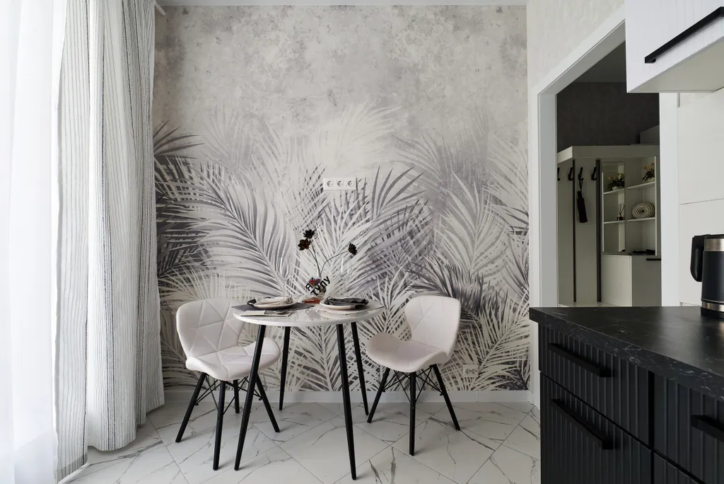 Прекрасная стильная квартира Инь янь