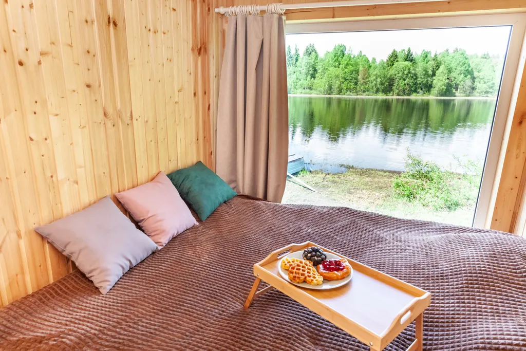 Коттедж Домик с панорамным окном на берегу озера — аренда посуточно в Питкяранта