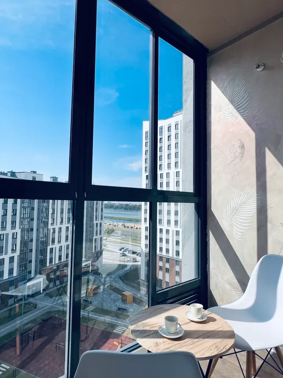 Уютная квартира-студия с видом на реку