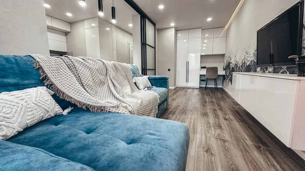 Стильная и просторная студия с бесконтактным заселением