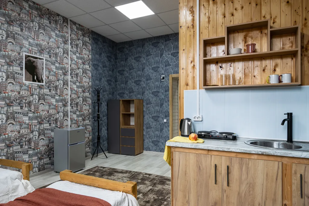 Двухместные апартаменты с кухней