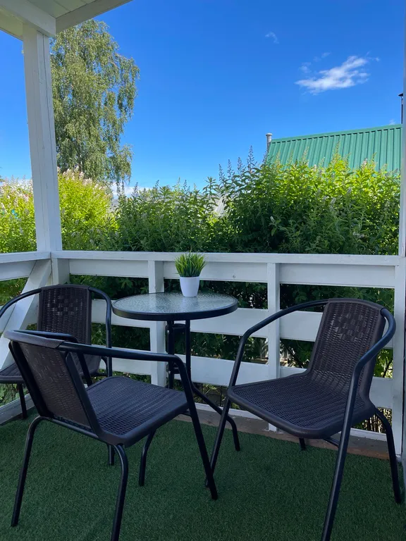 Норвежский домик с отдельной баней на дровах