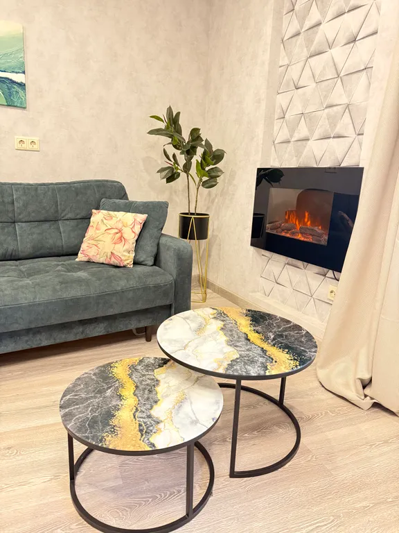 2-комнаты в центре с камином и подземной парковкой