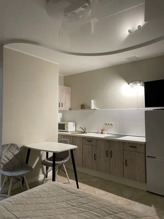 Квартира Уютная большая квартира-студия с ванной и балконом — Сапроново