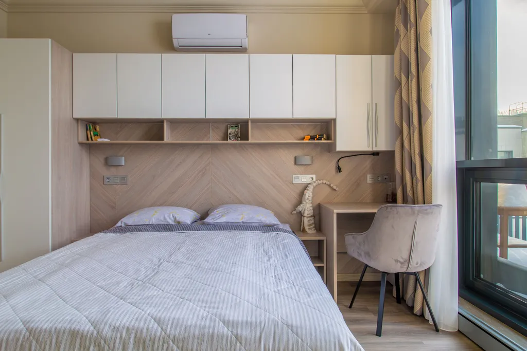 Апартаменты Охтапартлюкс с сауной и камином с 1 спальней и террасой