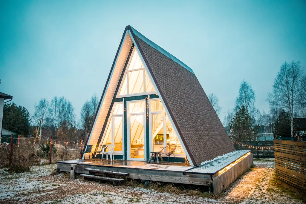 Дом с террасой и мангальной зоной для отдыха