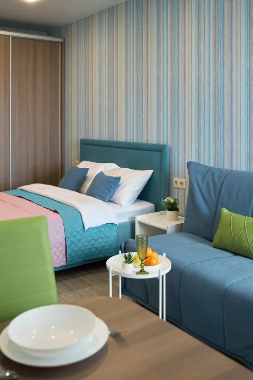 Уютная квартира, балконом, вид на  море