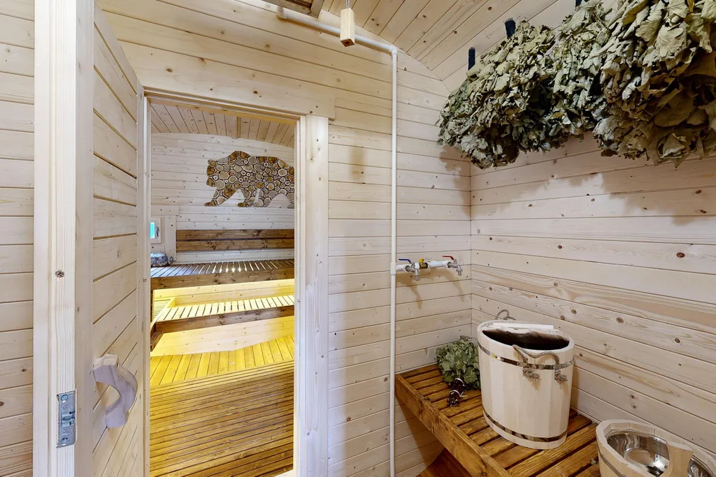 Дом с баней и чаном на участке 10 соток, Green island house